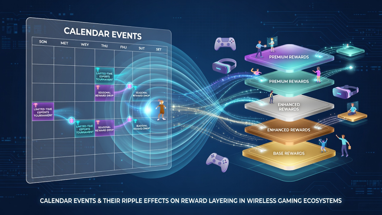 Welleneffekte von Kalenderereignissen auf Belohnungen in Wireless-Gaming