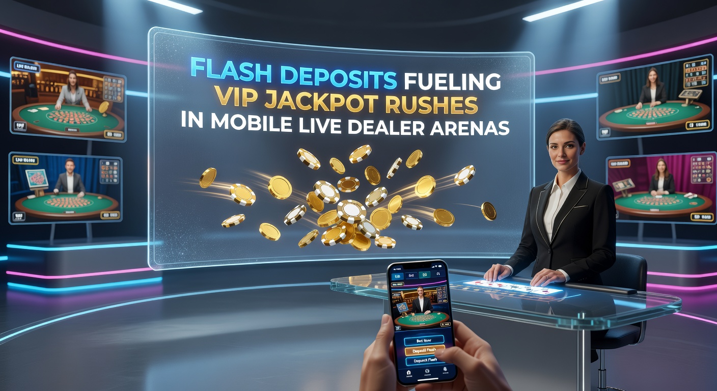 VIP-Spieler am Smartphone in einer Live-Dealer-Session mit steigendem Jackpot-Anzeiger