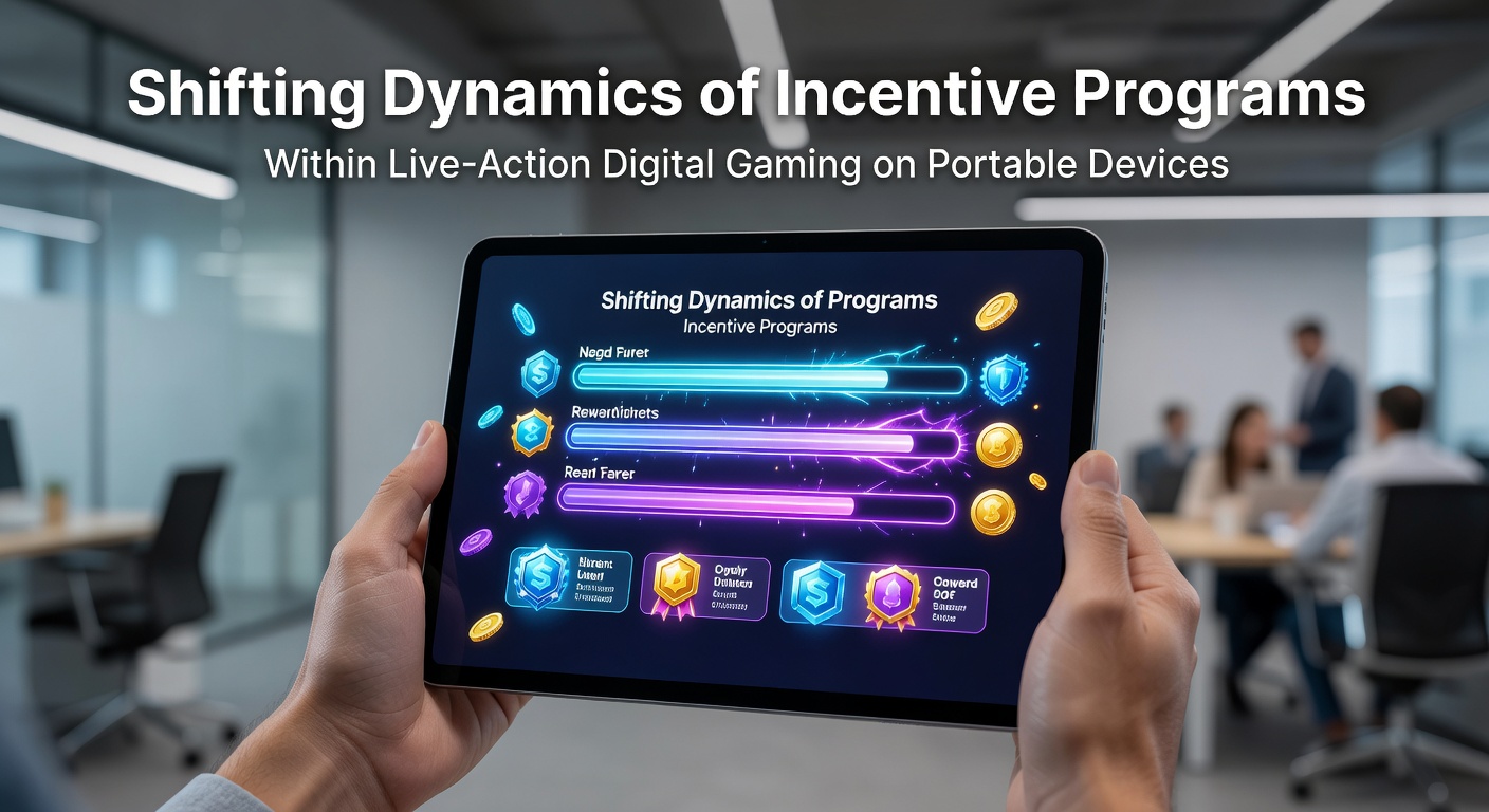 Darstellung mobiler Live-Gaming-Schnittstellen mit integrierten Anreiz-Elementen auf tragbaren Geräten