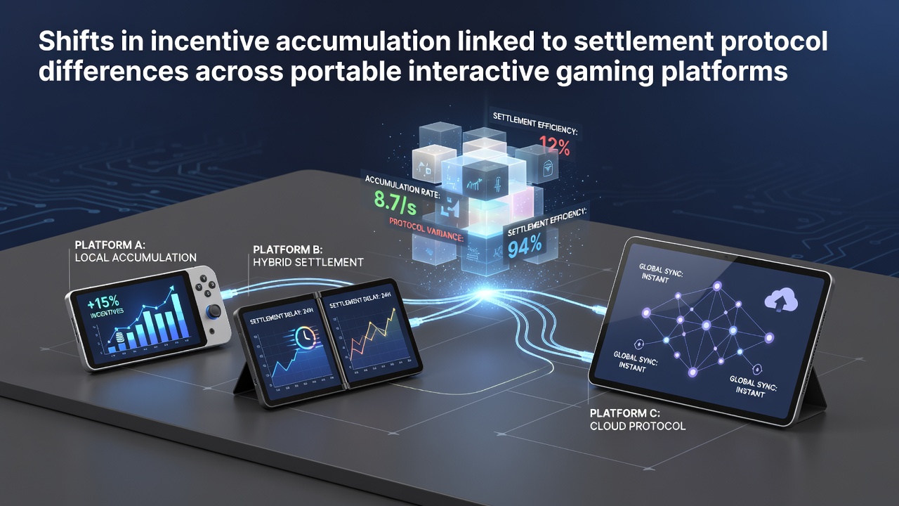 Darstellung mobiler Gaming-Plattformen mit Fokus auf Abwicklungsprotokolle und Anreizsysteme